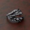 Dragon Claw Ring Stainless Steel Sharp Claw Punk Jewelry Open Ring for Men Women Animal Hand Accessories