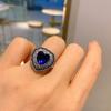 Jewelry Temperament Women'S Jewelry Retro Ring Colorful Treasure, Love Ring 10 * 10