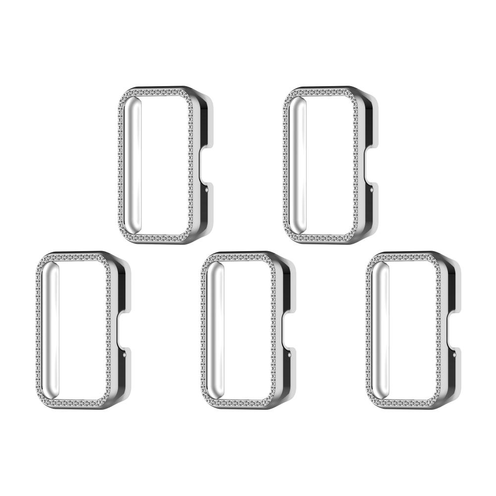 

EY# PC Diamond Inlaid Case Half Cover Case for Samsung Galaxy Fit 3 SM-R390 (Sil