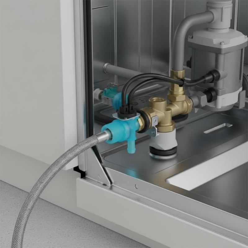 Automatic Bowl Washing Machine Water Inlet Valves Household Appliance Component for Dishwasher Water Flow Control
