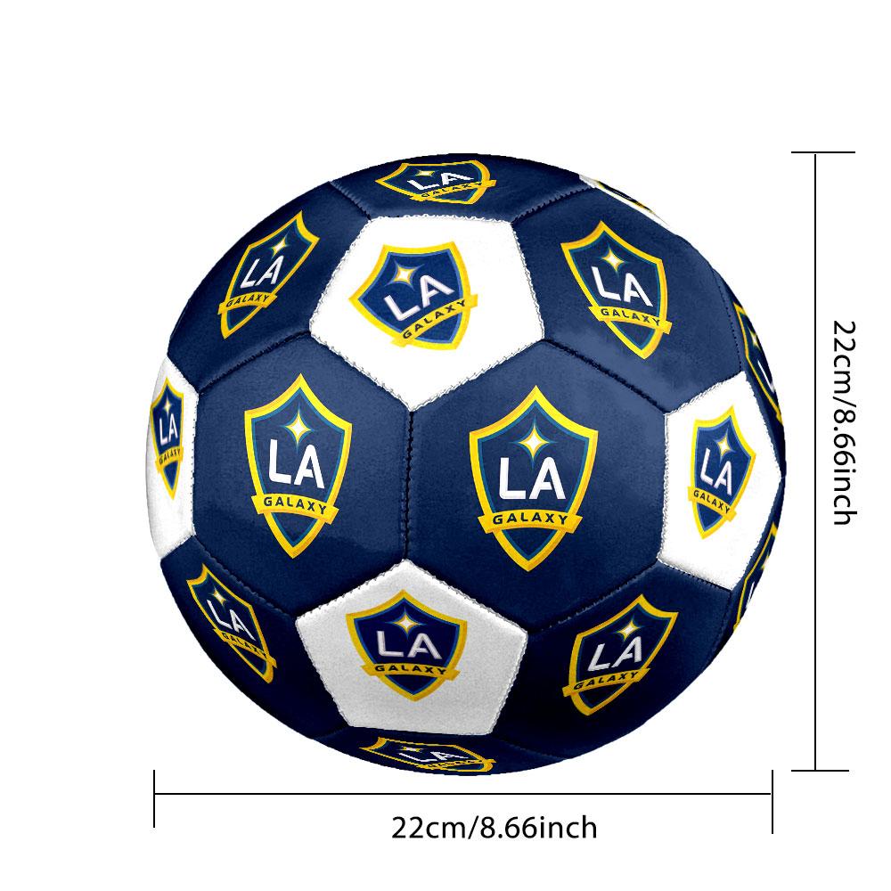 LA Galaxy football club Indoor Size 5 Soccer Ball Colorful Machine Stitched PVC Competition Ready Durable High-Bounce