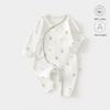 Baby Cotton Bodysuit: All-Season, Side Snap, Long Sleeve Homewear & Outdoor Crawling Outfit