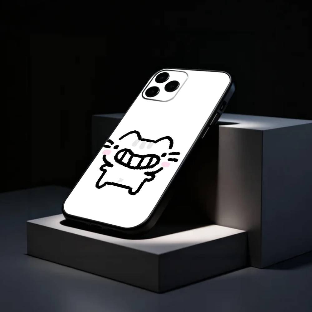 Cute B-Basil L-Leaf Cat Cartoon   Phone Case Silicone Soft For IPhone 17 16 15 14 13 12 11 X XR Plus Pro Max Plus