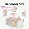 Large Capacity Foldable Felt Diaper Bag – Portable & Handheld Mommy Bag for Car or Storage