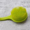 Silicone Bath Brush Long Handle Shower Scrubber with Massage Points for Deep Cleaning