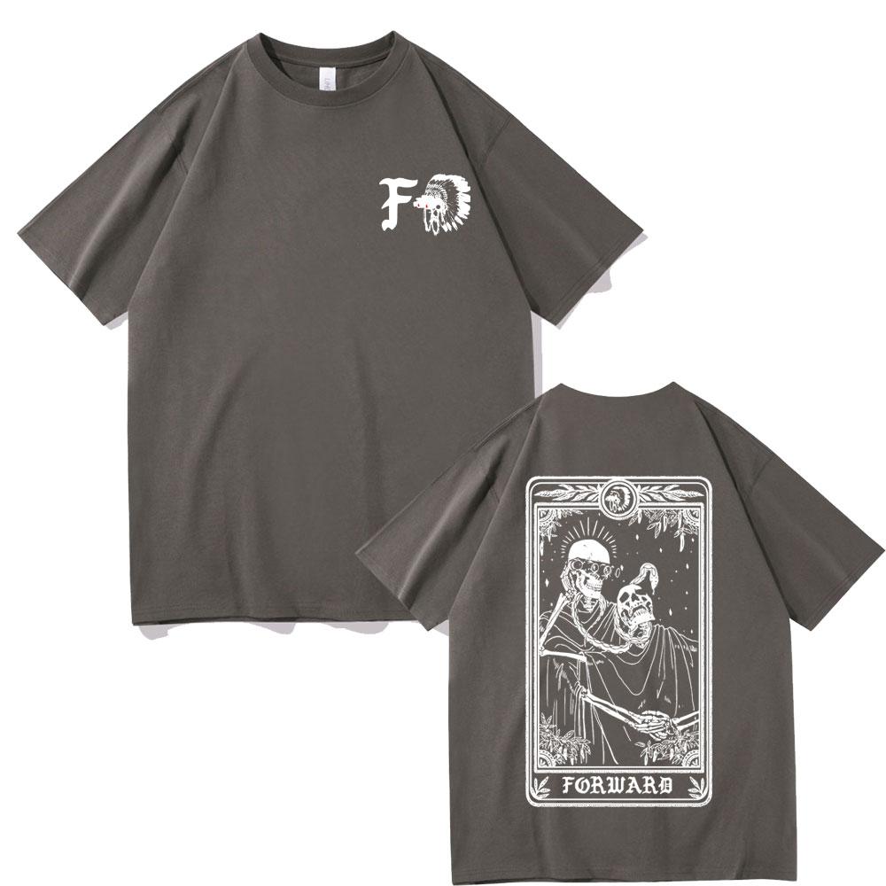 Forward Observations Group Skeleton Graphic Tshirt Male Rock Oversized T Shirts Unisex Fashion Streetwear Unisex Women Gothic Tshirt S