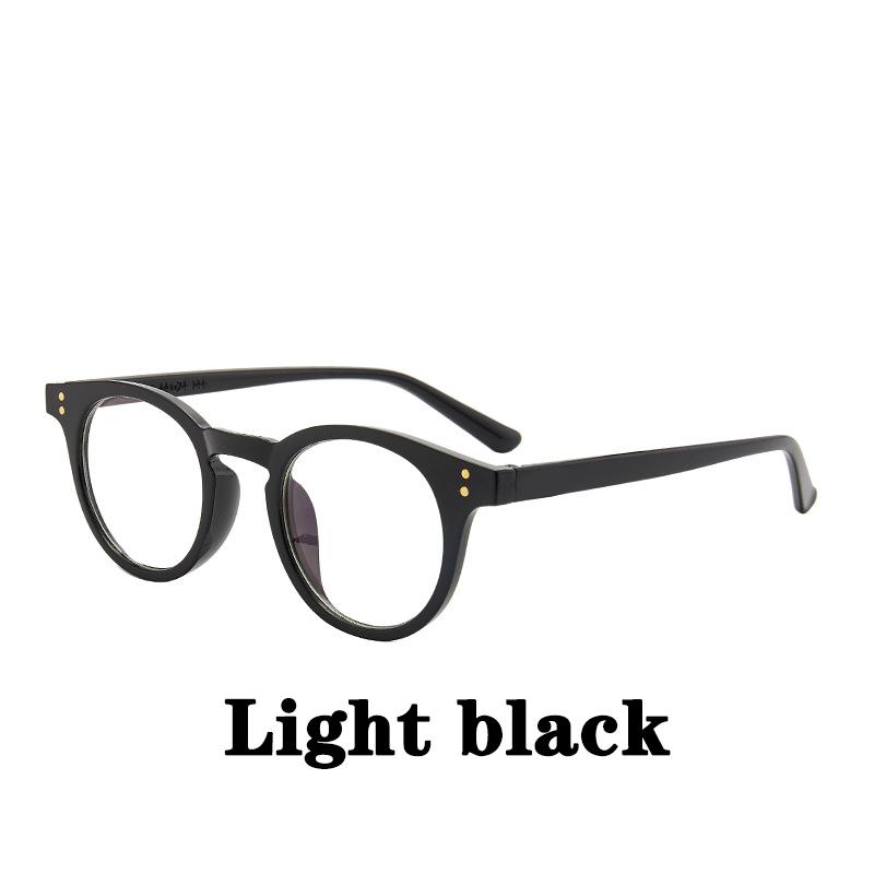 fashion New transparent point Plain glasses PC plain glass spectacles vintage eyeglass round frame glasses