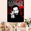 Tapestry Artistica Cartoon M-Marilyn M-Manson Cantante Fantascienza Stanza Decorazione Casa Telo da Appendere a Parete