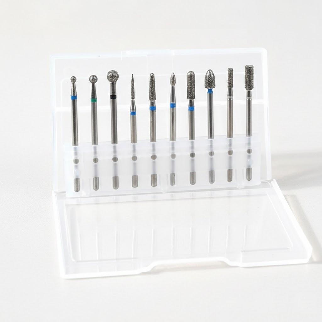 

10pcs Professional Nail Drill Bits Electric Manicure Set Gel Polishing Cutter Beauty Tools