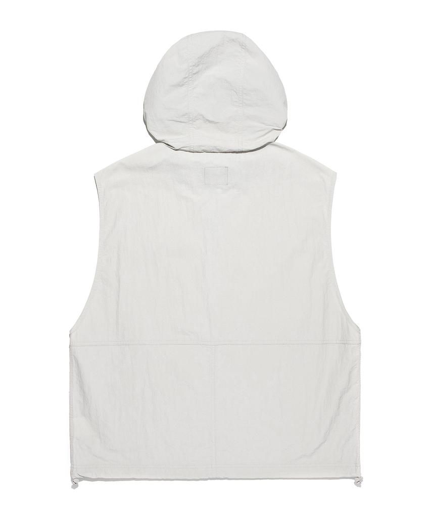 Lee Nylon Hooded Vest Light Grey