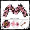 Silk Leaves Halloween Garland Multicolor Artificial Leaves Flower Wreath  Fireplace Stair