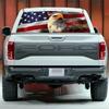 Decal USA American Flag Hawk Sticker Car Pickup Rear Window Windshield Graphic