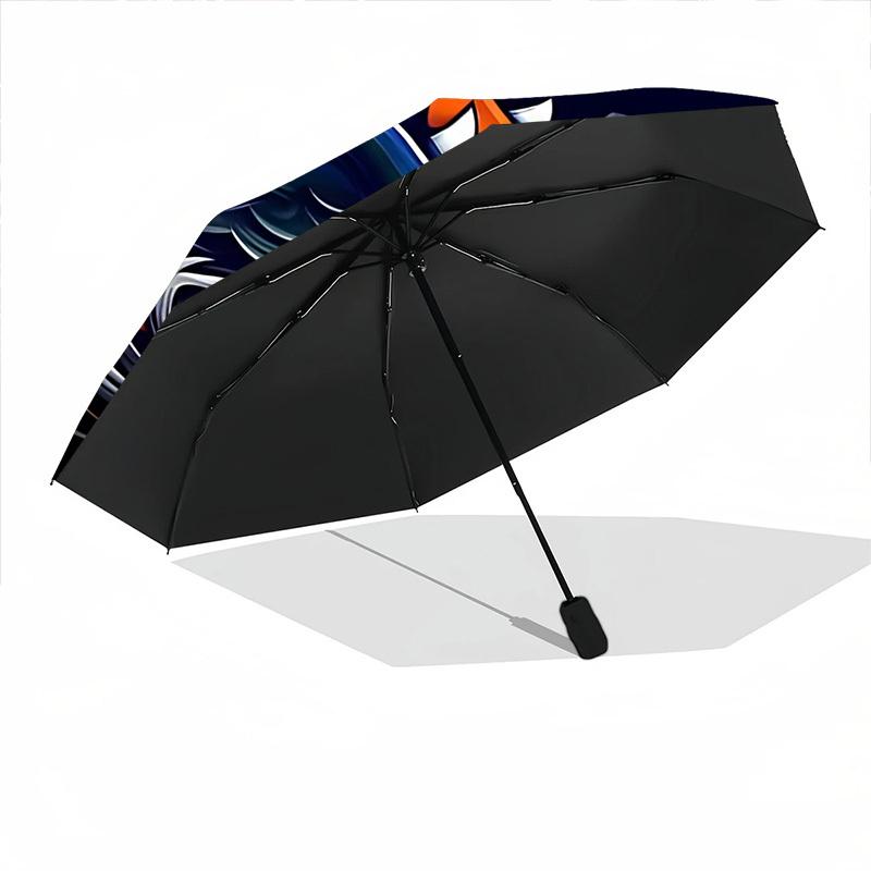 1pc Alligator Waves Automatic Open/Close Umbrella Compact Folding Umbrella, All-Season Portable Umbrella for Women/Men F1124008