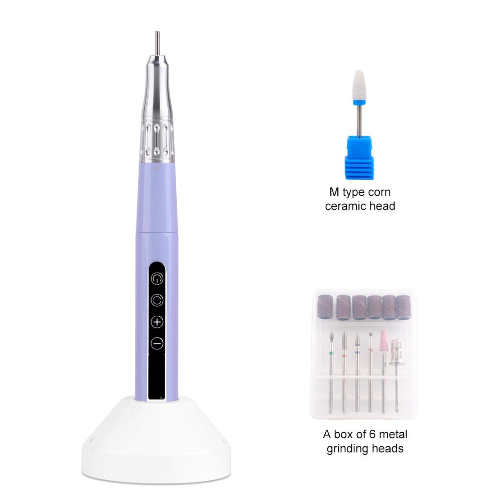 

BEPAN 35000RPM Wireless Portable USB Pen Nail Drill Professional Rechargeable Manicure Nail Cuticle File Nail Polisher Tools Cable