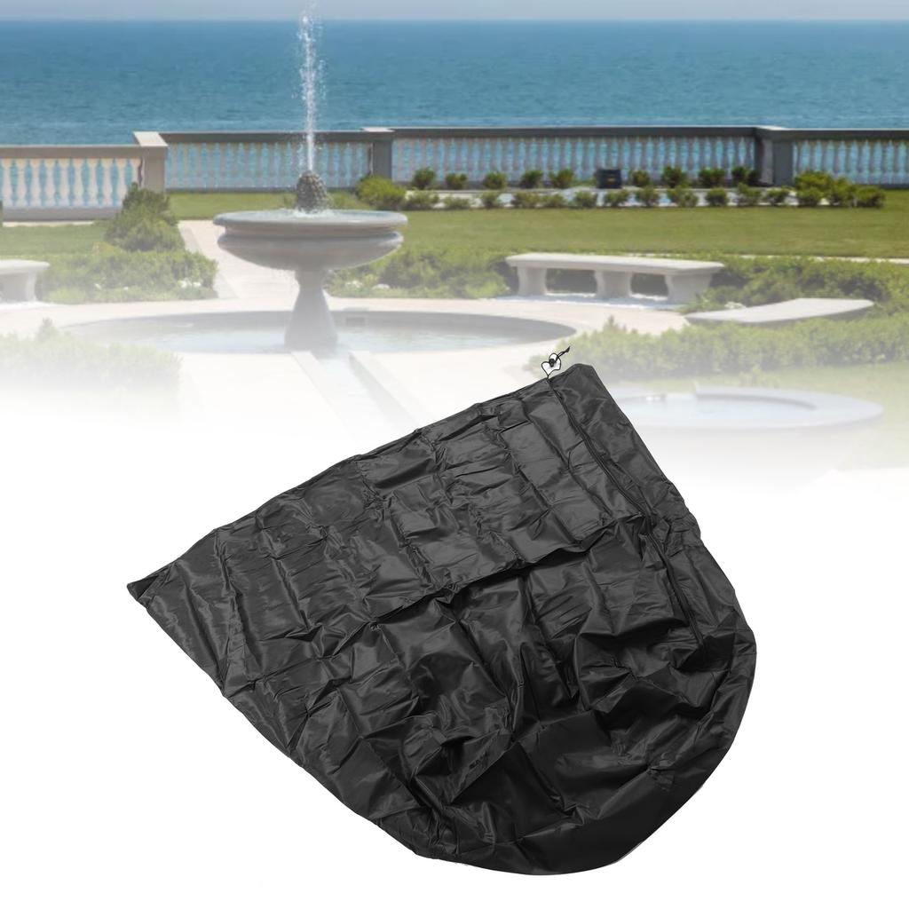 Fountain Cover, 36x42 Inch 420D Silver Coated Oxford Cloth Sunproof with Drawstring, for Outdoor Winter Garden Fountain Statue