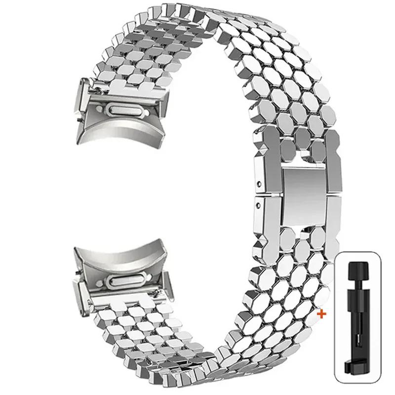 Quick Fit Stainless Steel No Gaps Band for Samsung Galaxy Watch 6 Classic 47mm 43mm 4 42 46mm 5 Pro 45mm 40 Mm 44mm Correa
