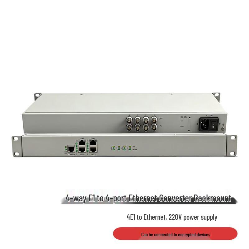 4E1 To Ethernet Protocol Converter Bridge