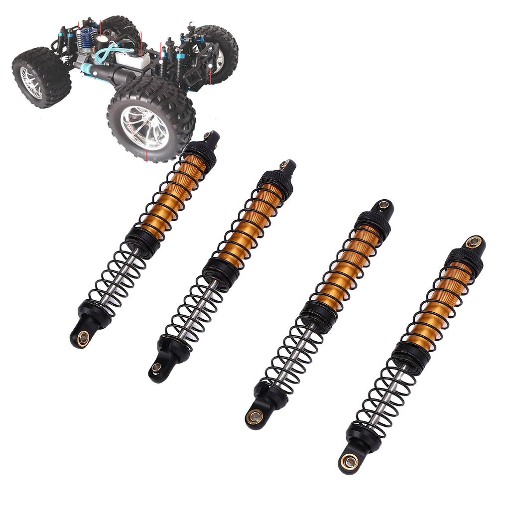4pcs 110mm RC Shock Absorber Damper Dual Stage Spring Shocks for 1/10 RC Crawler Car Upgrade Parts