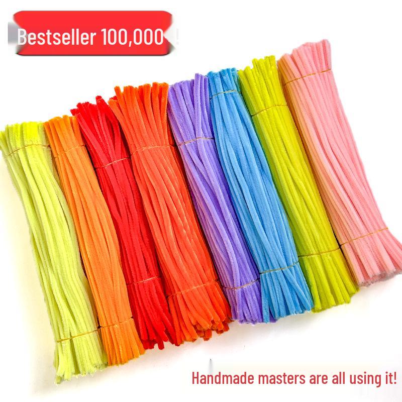Super Dense Velvet Chenille Stems Sunflower Bouquet DIY Kit with Eco-Friendly Pipe Cleaners