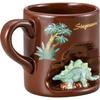 Sunart Stegosaurus Mug with Jurassic World Movie Brown "Jurassic World" Figurine, Approx. 200ml, Merchandise, Tableware, Gift, SAN3821-3