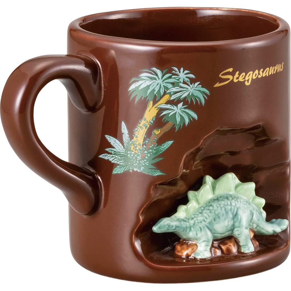 Sunart Stegosaurus Mug with Jurassic World Movie Brown "Jurassic World" Figurine, Approx. 200ml, Merchandise, Tableware, Gift, SAN3821-3