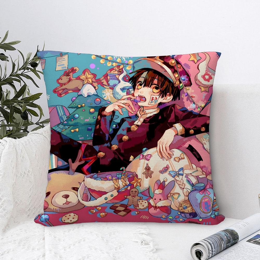 Jibaku Shounen Hanako Kun Pillow Case Plush Fabric Soft  Pillowcase Double Sided Print  Sofa Cushion Cover Throw Pillow Cover