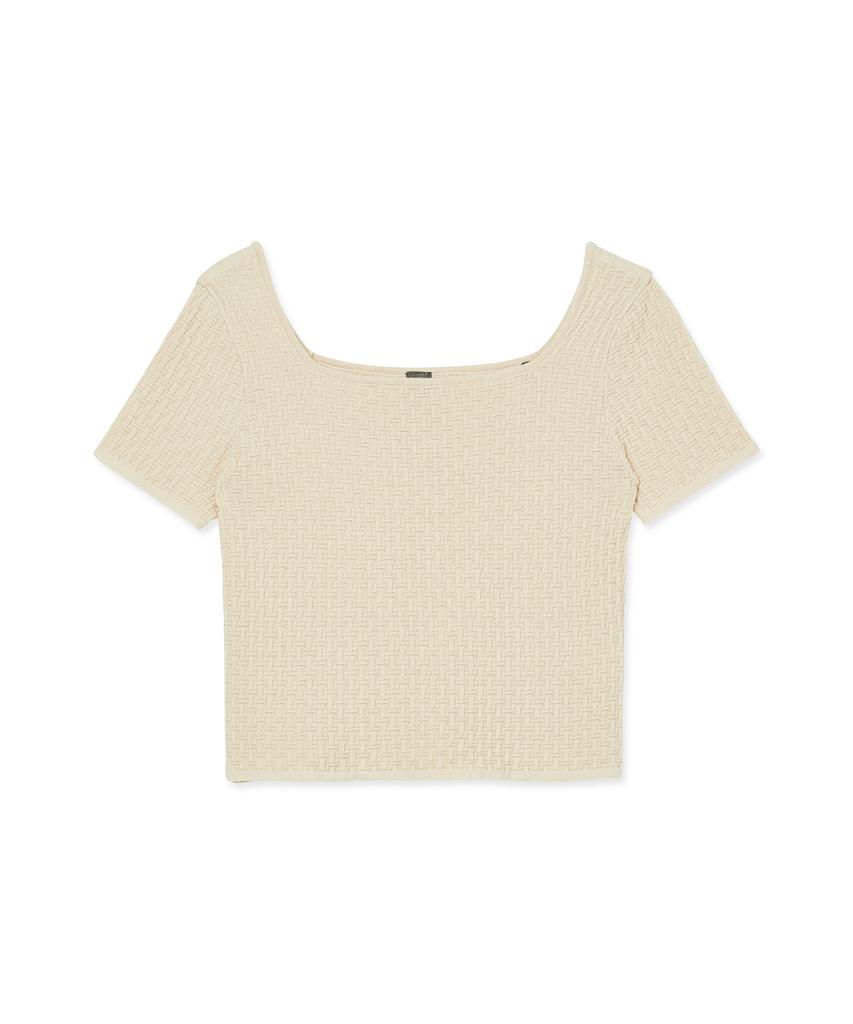 IOLO Women'S Signature Square Neck_Ivory