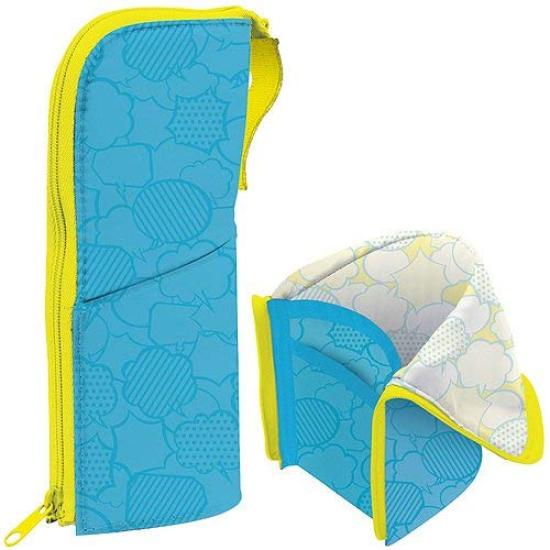 KOKUYO NeoCritz Large Pen Limited Edition Speech Bubble Light Blue Case, Motif,