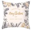 New Pink and Gold Christmas Peach Leather Velvet Pillowcase Festive Home Decoration Pillow Cushion Cover