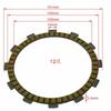 9PC Motorcycle Friction Clutch Disc Plates For Honda CB1000F 1993-1997 Hurricane 1000 CBR1000F 1987-1992 CBR1000F FP 1993-1999