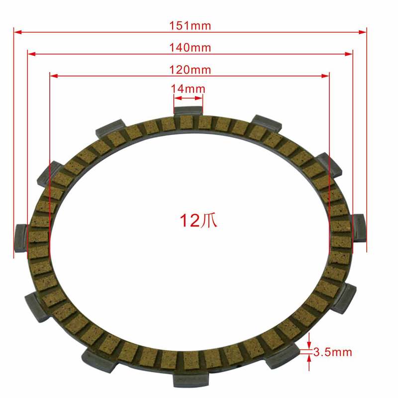 9PC Motorcycle Friction Clutch Disc Plates For Honda CB1000F 1993-1997 Hurricane 1000 CBR1000F 1987-1992 CBR1000F FP 1993-1999