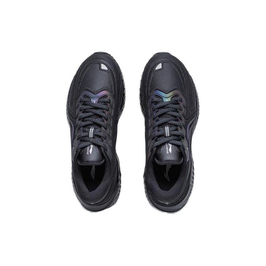 Li Ning Cloud Shield Cushioning Slip Resistant Abrasion Resistant Low top Running Shoes Women's Black ARST058-1