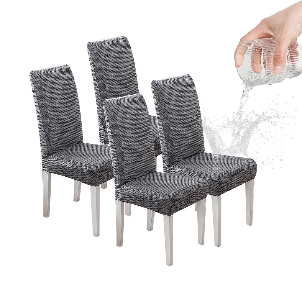 Capa de Cadeira Jacquard para Casa com Película de TPU 100% Impermeável Elástica Universal Lavável e Anti-Manchas