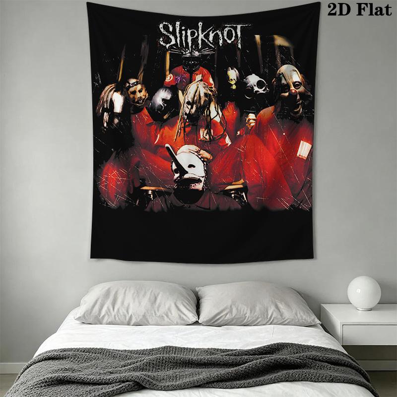 Dark Metal Tapestry Slipknot'S Mystic Design Tapestry Background Cloth Wallmounted Wall Covering Decoration Home Decor Wall Decoration