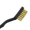 22Pcs/Set Wire Brush Ergonomic Handle Stainless Steel Bristle Brush Rust Removal Cleaning Metal Parts Cleaning Tool