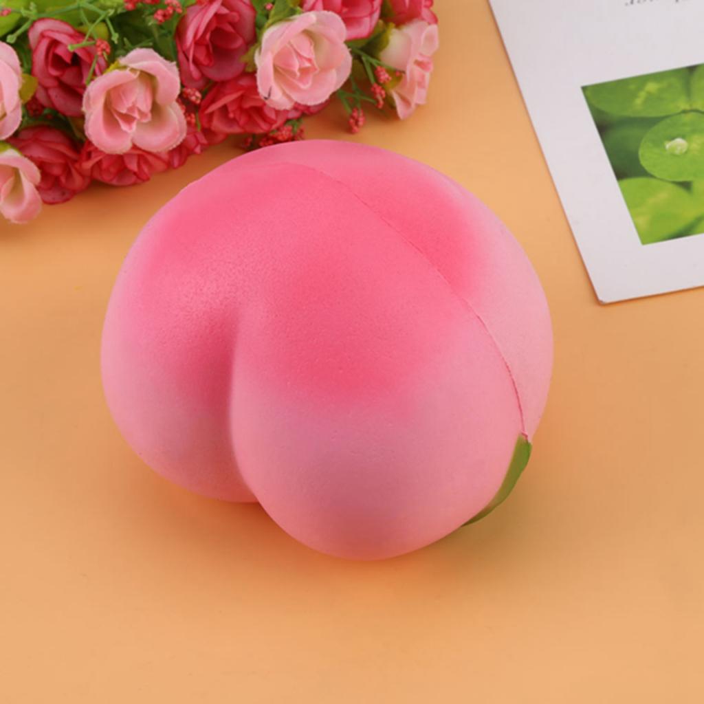 Scented Peach Fruit Squishy Slow Rising Soft Kids Toy Stress Relieve Gift