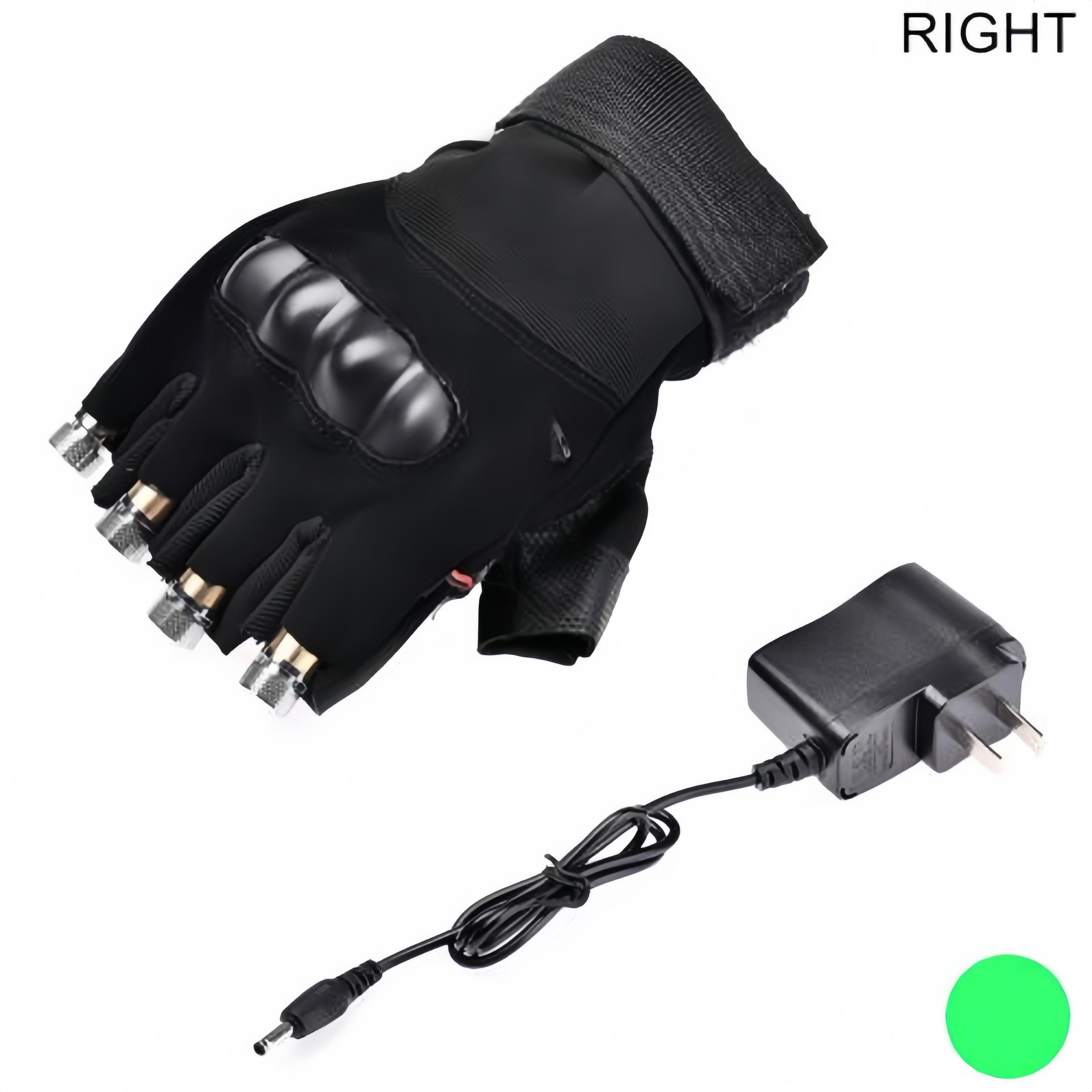 

Лазерные танцевальные перчатки Красный Зеленый Луч Сценические Реквизиты Светодиодная Подсветка Ладони Аксессуар для Крутого Освещения для Выступлений в Ночном Клубе Right Hand зелёный