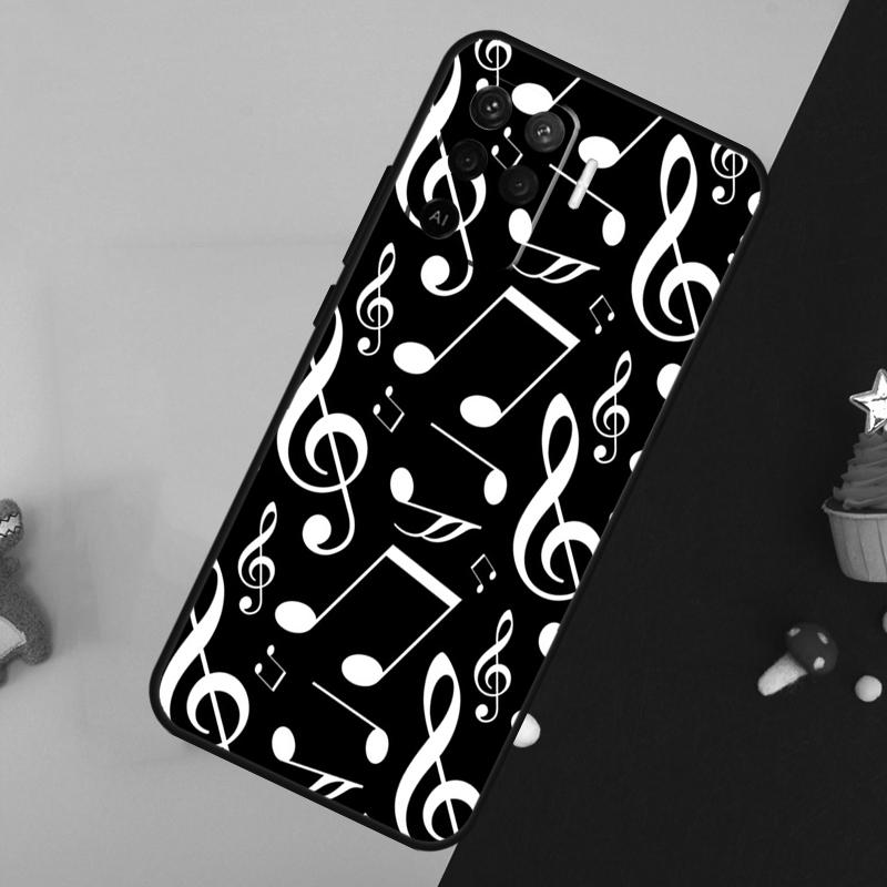 Treble Clef Music Note Case For Oppo A5 Pro A6 A15 A16 A76 A96 A17 A57 A98 A58 A78 A18 A38 A54 A74 A94 A40 A60 A80
