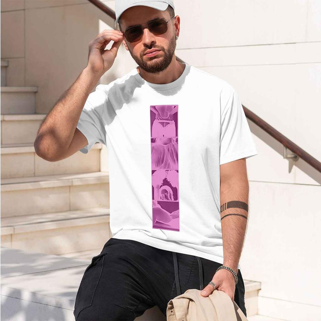 2026 New Model Demi Lovato Photostrip Tee Unisex Streetwear Loose Cotton Unisex Unisex Tshirts Short Sleeve Casual Female Tshirt Gr