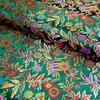 Jacquard Brocade Fabric 300x114cm for Needlework Cheongsam Pillowcases Diy Sewing Cloth Colorful Leaf Flower Black Golden Red