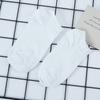 5 Pairs Men Breathable Sports Socks Solid Color White Black Cotton Boat Socks Ankle Socks