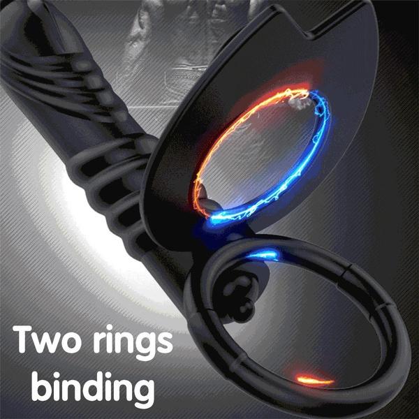 10 Frequency Double Penetration Anal Plug Dildo Butt Plug Vibrator for Men Strap On Penis Vagina Plug Adult Sex Toys for Couples