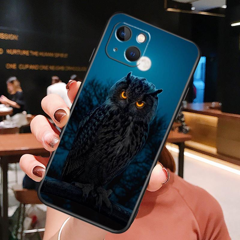 Camouflage Owl Phone Case For iPhone 16 Pro Max 14 13 12 11 15 Pro Max Plus 12 13 Mini XR 16e Funda Cover
