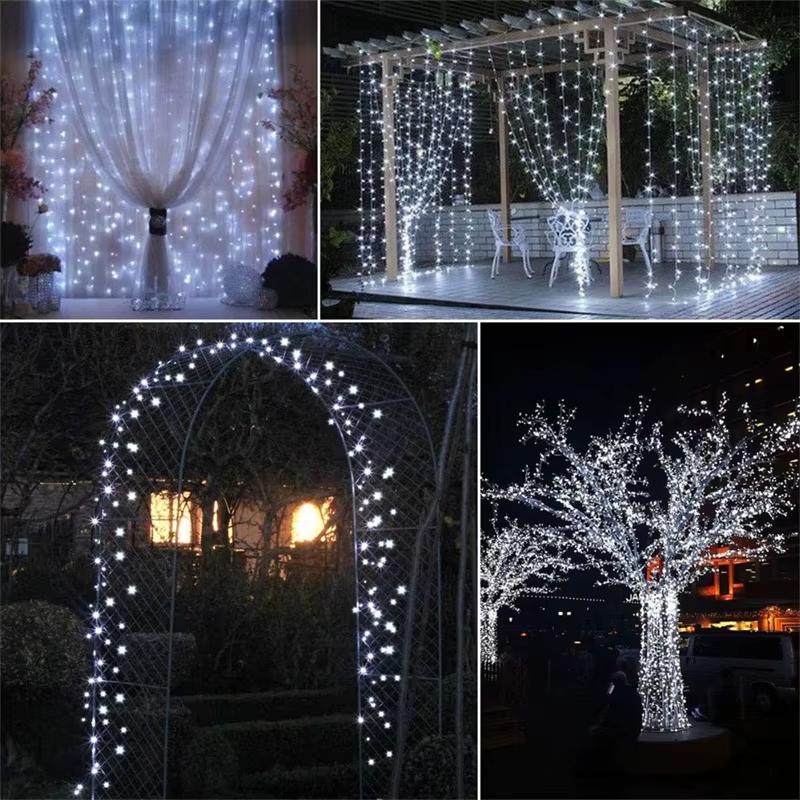 EU Plug 10M Outdoor LED Fairy String Lights Garland Decoration for Christmas New Year Wedding Party Holiday Home Garden Decor