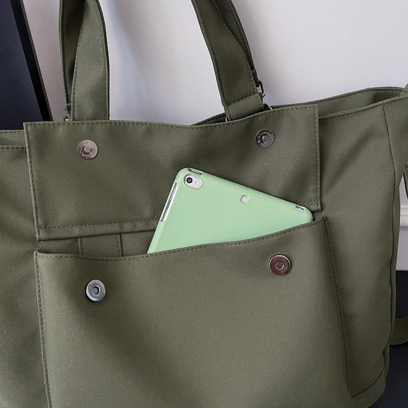 Große Kapazität Unifarbene Reisetasche Damen Pendler-Tragetasche