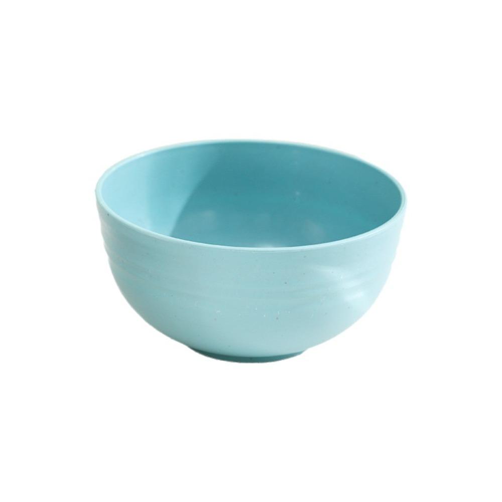 1PC Reusable Cereal Bowls Unbreakable Salad Bowl Colorful Wheat Straw Bowls зелёный
