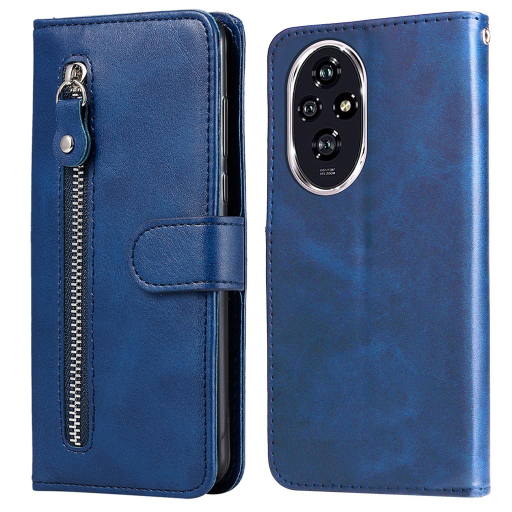 For Honor 200 5G Case Wallet PU Leather Zipper Phone Cover