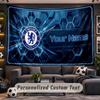 Chelsea FC Personalisierte Wandteppich Unterstützung Benutzerdefinierter Name, Wandkunst Heimdekoration