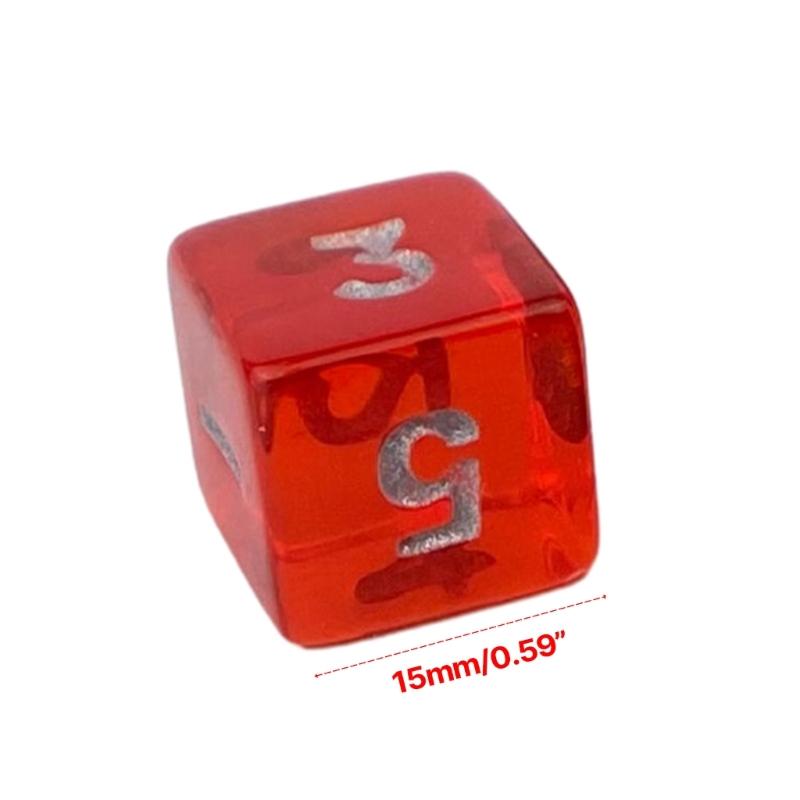 Small Multi-Sided Acrylic Dices Set Portable Mini Polyhedral Dices Tiny Mini Role Playing Table Game Dices for Men Women