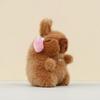 Movable Bunny Ears Capybara Plush Pendant Pull Rope Capybara Plushie Doll  Bag Hanging